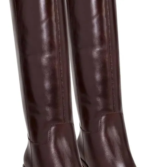 Vince Camuto Brown Over the Knee Boots with Block Heel