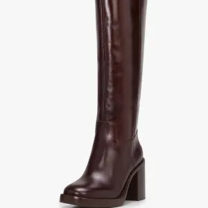Vince Camuto Brown Over the Knee Boots with Block Heel