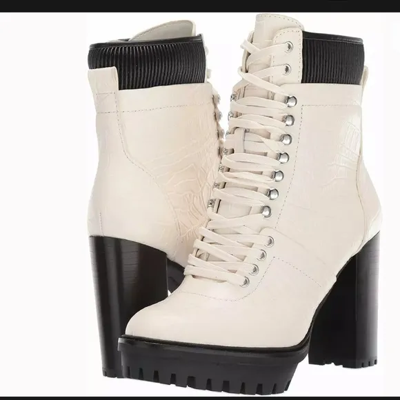 Vince Camuto Ermania Lace Up Combat Boots Platform