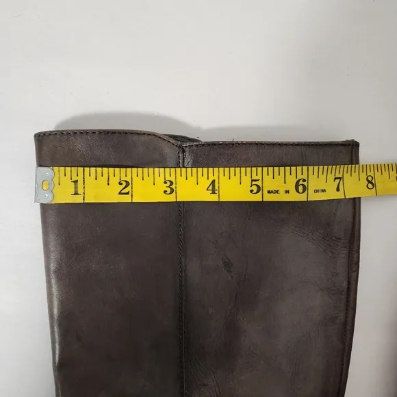 Vince Camuto Farren Brown Leather Riding Boots