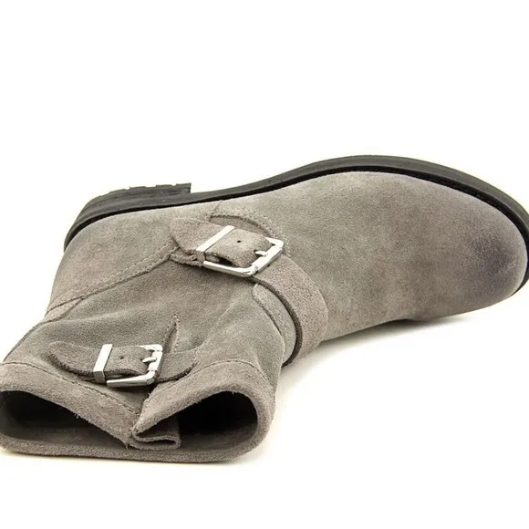 Vince Camuto “Rubina” Gray Suede Moto Boots sz 8.5