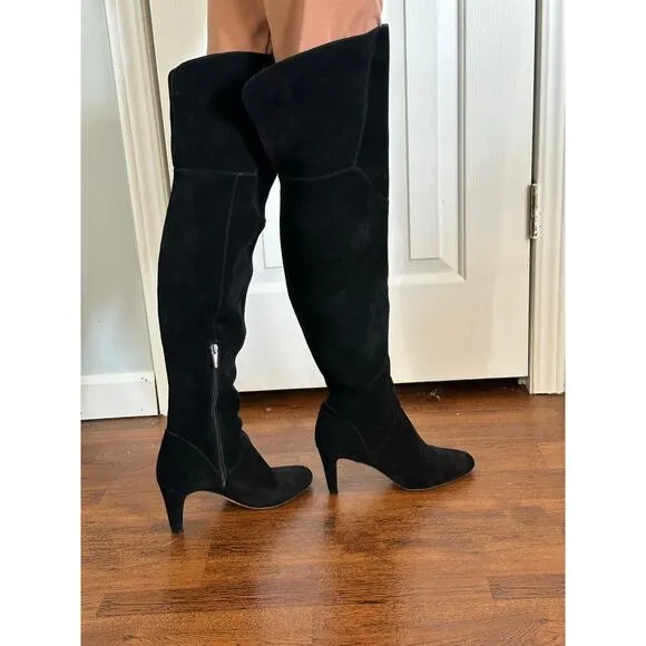 Vince Camuto Womens Armaceli Suede Almond Toe Over Knee Riding Boots size 7