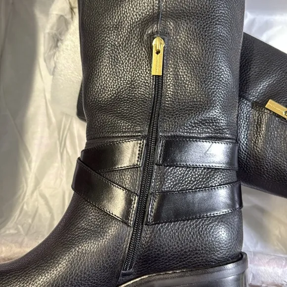 Vince Camuto Women's Gini Knee High Black Leather Boot- Size 9M