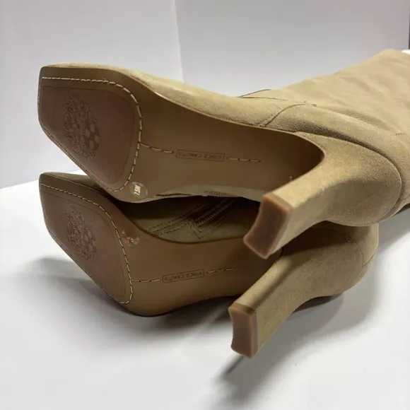 Vince Camuto Women’s Kalinder, Tortilla High Suede Boots, Size 7.5 M.