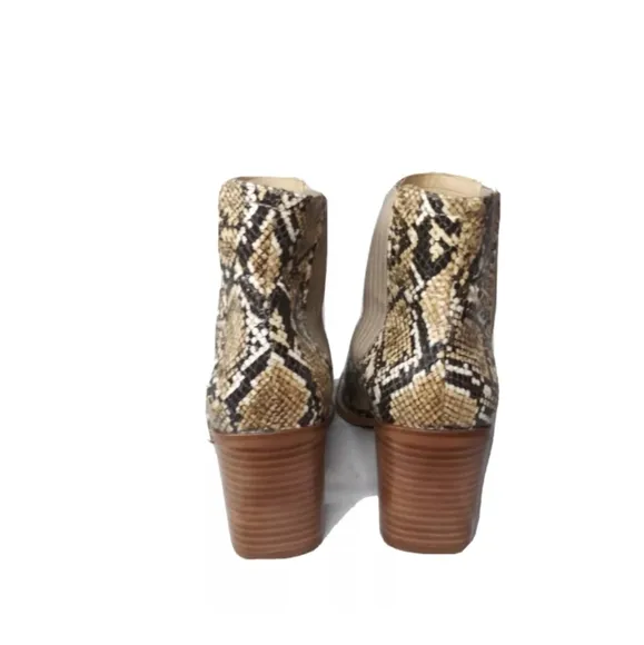 Vince Camuto Jentilliy Ankle Boots Python Print  Bootie Women's Size 11 M