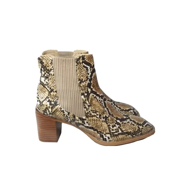 Vince Camuto Jentilliy Ankle Boots Python Print  Bootie Women's Size 11 M