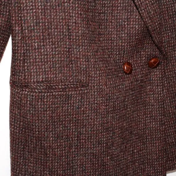 Vintage 80s/90s Land's End Charter Collection Harris Tweed Pure Wool Blazer