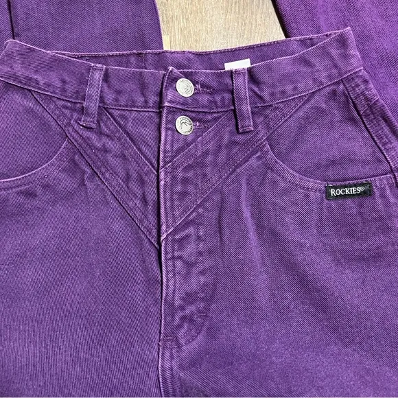 Vintage 90s Rocky Mountain Purple High-Waisted Western Riding Jeans Women’s 28/7