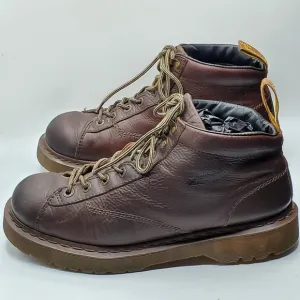 Vintage 90s Y2K chunky 1&quot; sole with a 1.5&quot; heel brown Dr Martens airwair