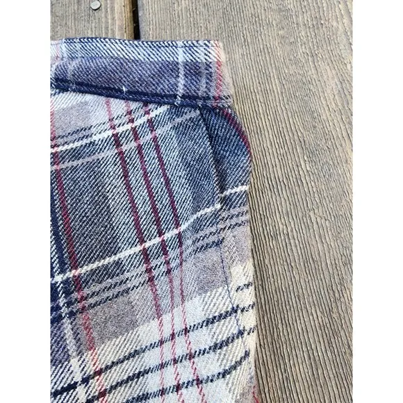 Vintage 90s Y2K Evan Picone Tartan Plaid Wool. blend A-line Midi Skirt sz 9/10