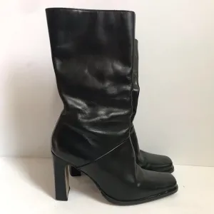 Vintage Black Chunky Boots