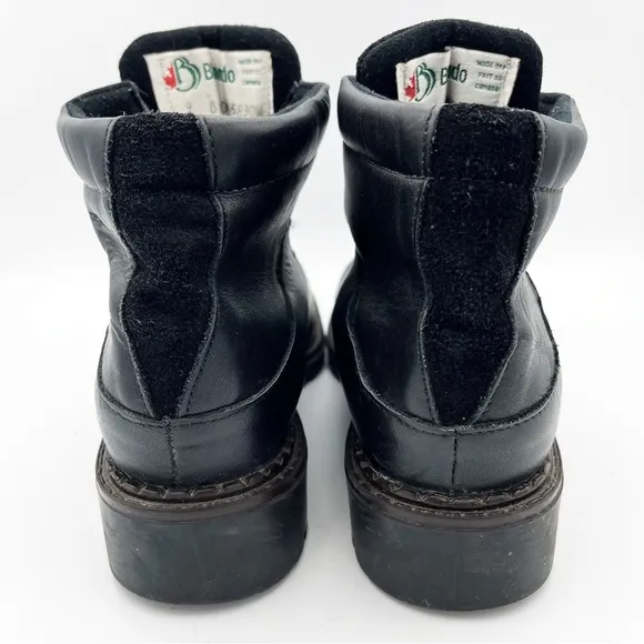 Vintage Blondo Waterproof Leather Lug Sole Lace Up Chunky Boots
