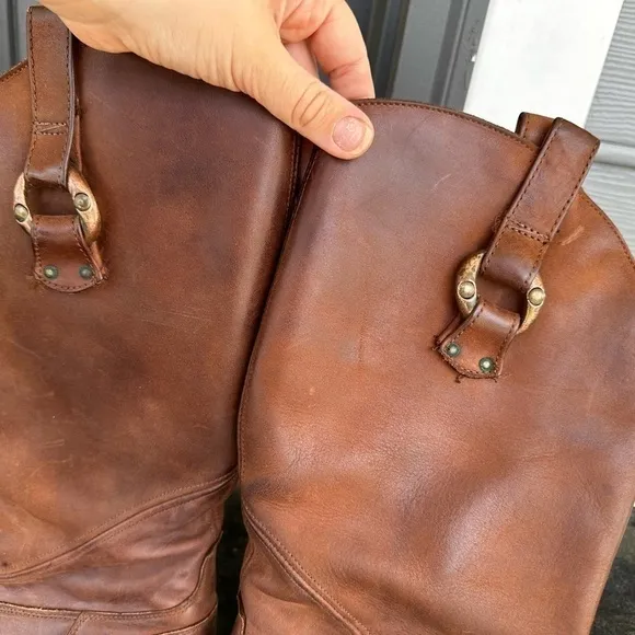 Vintage cowgirl Dexter riding boots western Roadeo genuine leather 9.5 c…​​