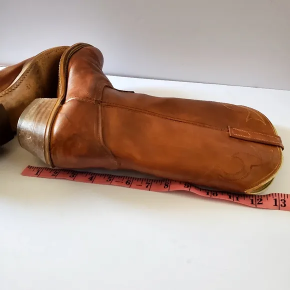 Vintage Dingo Men's Brown Leather Western Boots Size 11D