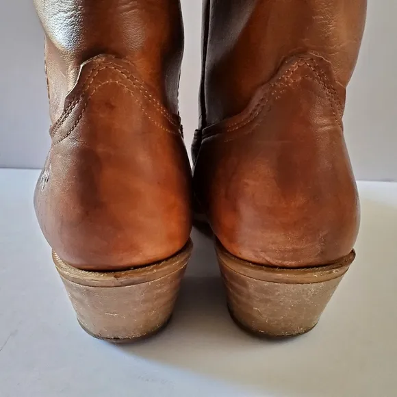 Vintage Dingo Men's Brown Leather Western Boots Size 11D