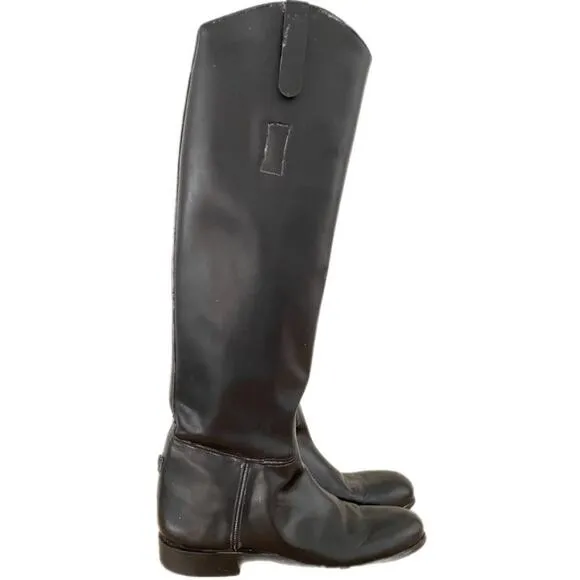 Vintage Elan Black Leather Riding Boots Sz 9.5