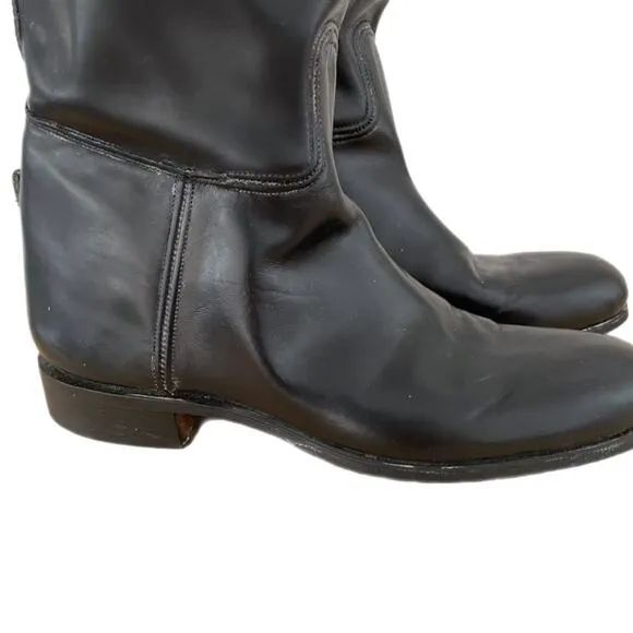 Vintage Elan Black Leather Riding Boots Sz 9.5