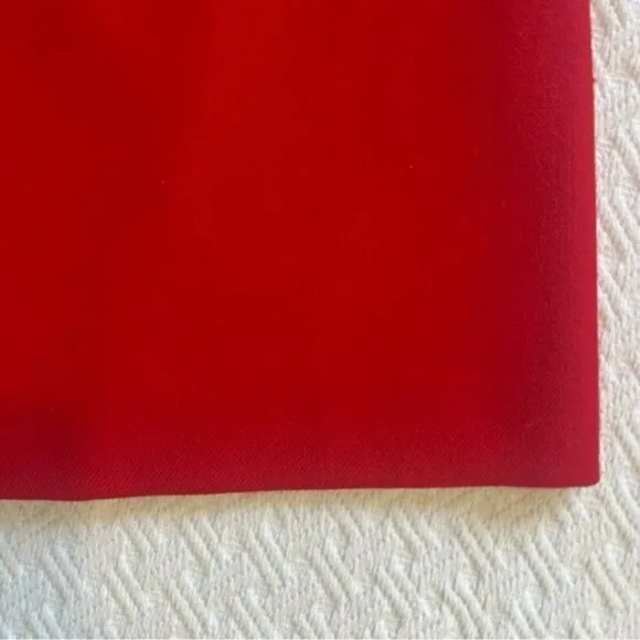 Vintage King Street 70s 80s 100% wool Mini Skirt Red, Size 12 with Pockets