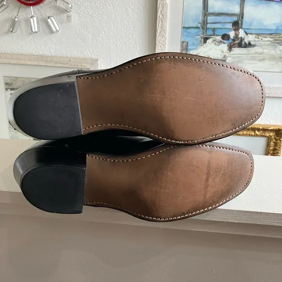 Vintage Laredo Black Leather Cowboy Boots 10.5