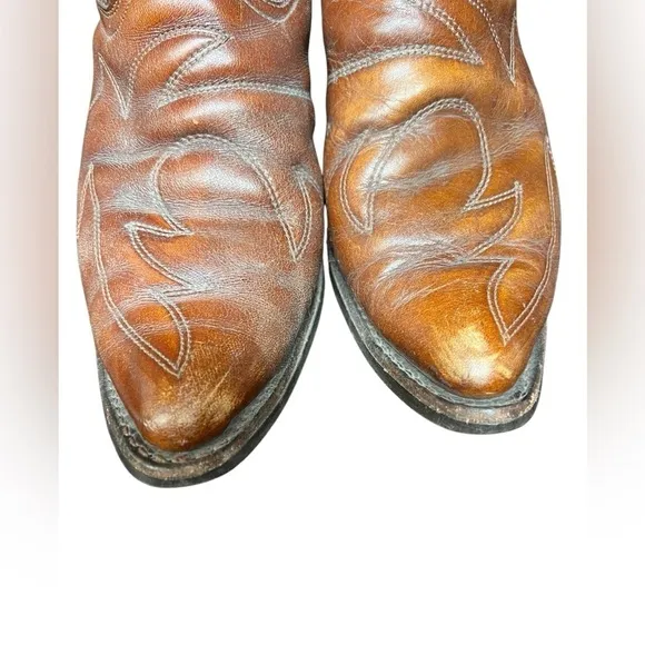 Vintage Leather Cowboy Boots - Men’s Size 9.5