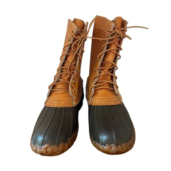 Vintage LL Bean Bean Maine Hunting Boots Women’s 8 Brown and black with gum sole