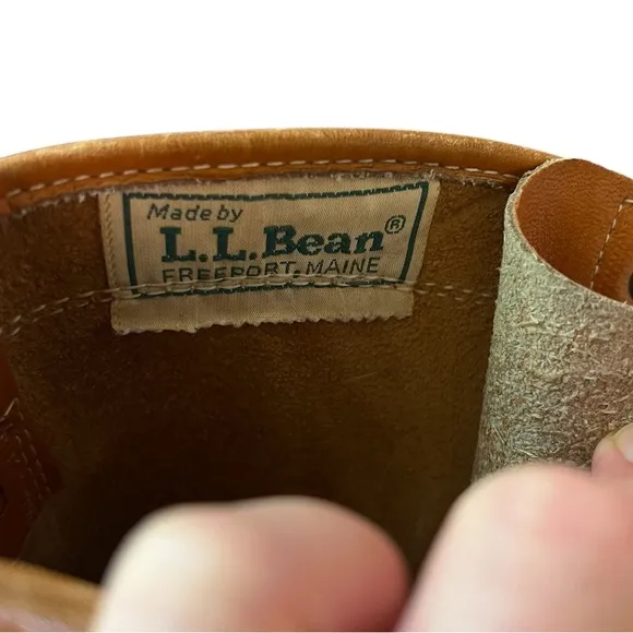 Vintage LL Bean Bean Maine Hunting Boots Women’s 8 Brown and black with gum sole