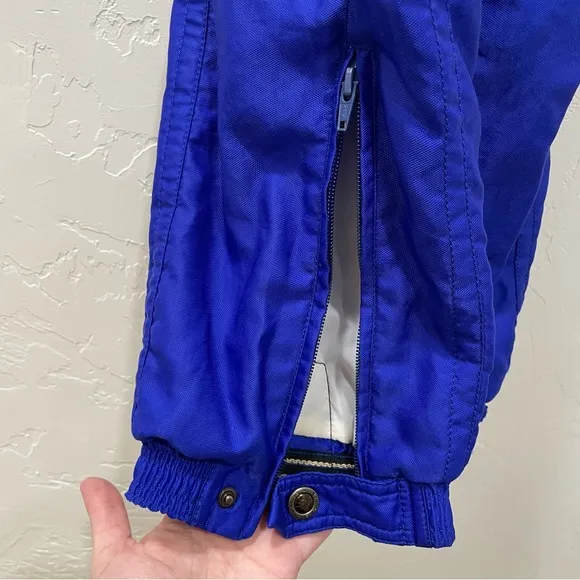 Vintage Phenix Kid's Size 8 Snowsuit Set Coat &amp; Snow Bibs/Overalls Black Blue