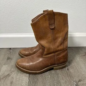Vintage Red Wing Pecos Boots 488 Light Brown Leather Men's Size 7 D