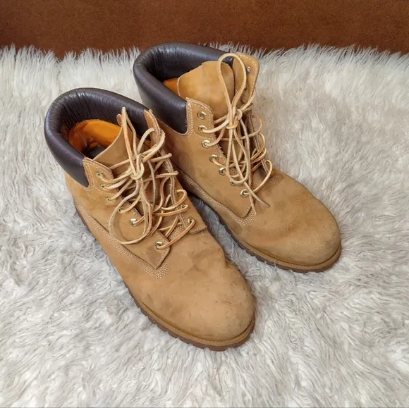 Vintage Timberland Leather Lace Up Waterproof Boot Size 13W
