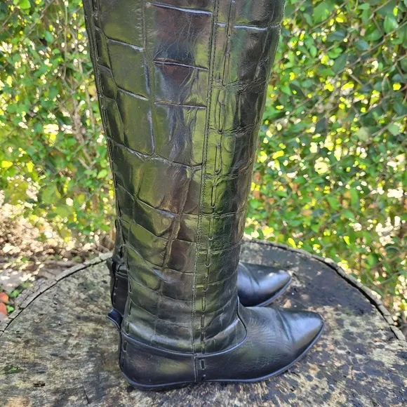 Vintage Women Riding Boots By Made In Italy Size 7.5N/Women Tall Riding Boots/ G