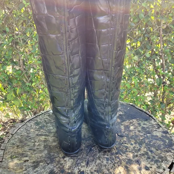 Vintage Women Riding Boots By Made In Italy Size 7.5N/Women Tall Riding Boots/ G