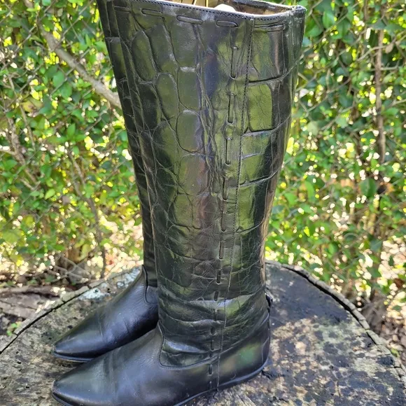 Vintage Women Riding Boots By Made In Italy Size 7.5N/Women Tall Riding Boots/ G