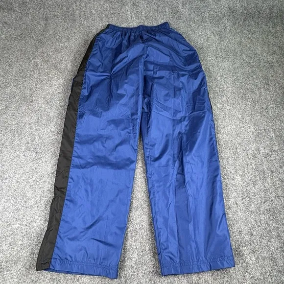 Vintage Y2K Athletic Works Track Suit Men's M Blue Black Zip Jacket Pants Retro
