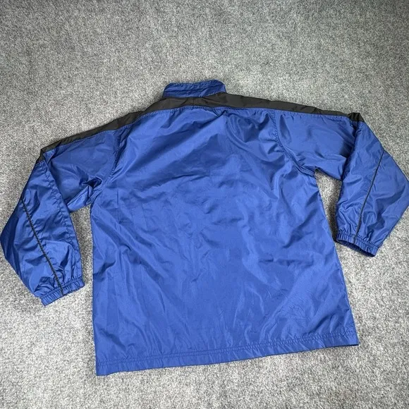 Vintage Y2K Athletic Works Track Suit Men's M Blue Black Zip Jacket Pants Retro