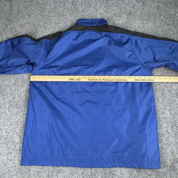 Vintage Y2K Athletic Works Track Suit Men's M Blue Black Zip Jacket Pants Retro