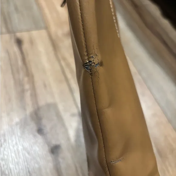 Vintage Y2K Bratz Tan Leather Chunky Heel Boots