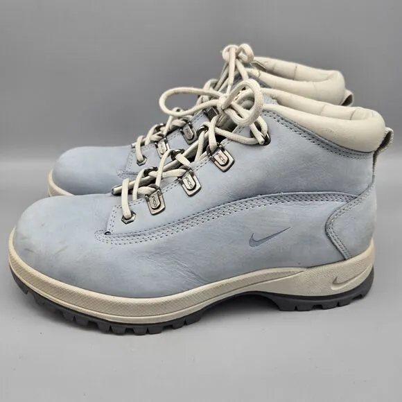 Vintage Y2K Nike Karst ACG Boots Women's Size 9.5 Suede Leather Blue 303847 441