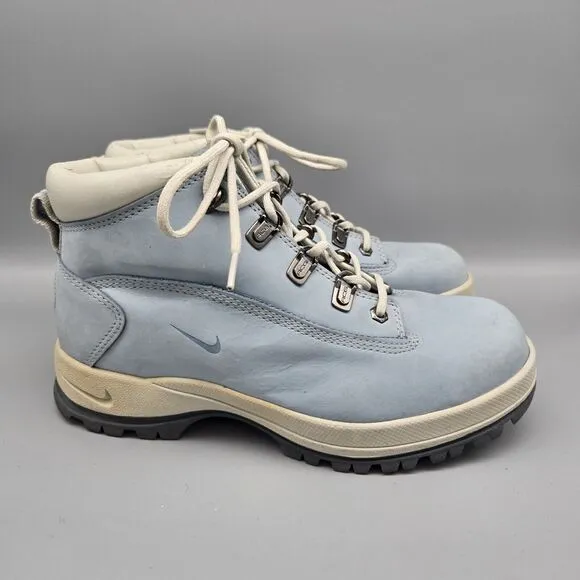 Vintage Y2K Nike Karst ACG Boots Women's Size 9.5 Suede Leather Blue 303847 441