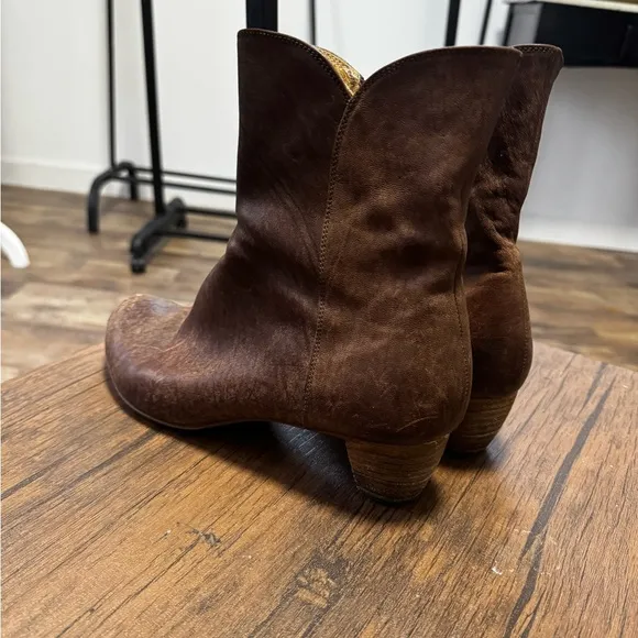 Vintage Y2K Reinhard Plank Leather Boots Size EU 39