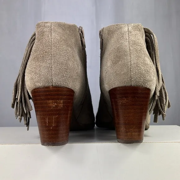 Vionic Women's Faros Fringed Bootie - Greige 322FAROS.