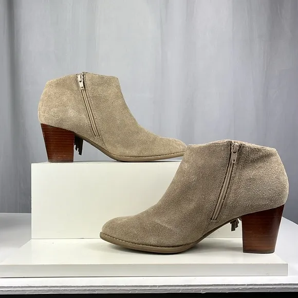 Vionic Women's Faros Fringed Bootie - Greige 322FAROS.