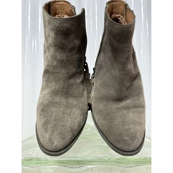 Vionic Womens Upright Madeline Olive Ankle Boots Size 8 Excellent Condition