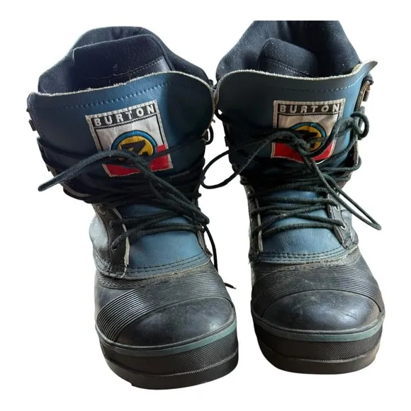 Vtg Burton Z Snowboard Boots Men's Size 10 USA Winter Man Cave Collectible