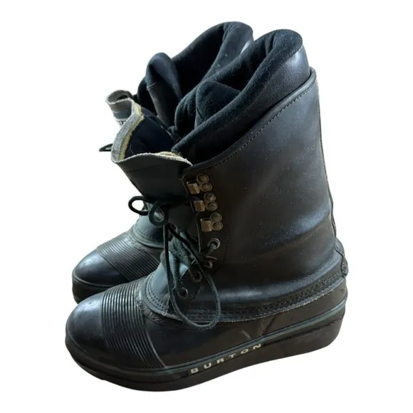 Vtg Burton Z Snowboard Boots Men's Size 10 USA Winter Man Cave Collectible