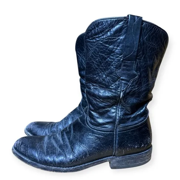 Vtg Lucchese Cowboy Boots