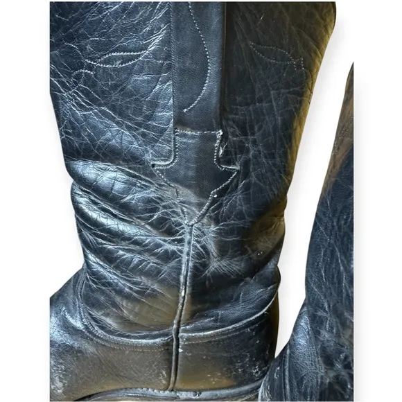 Vtg Lucchese Cowboy Boots