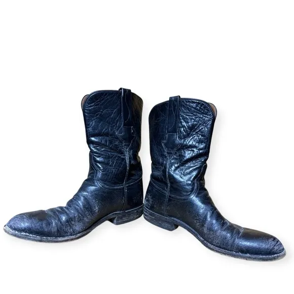 Vtg Lucchese Cowboy Boots