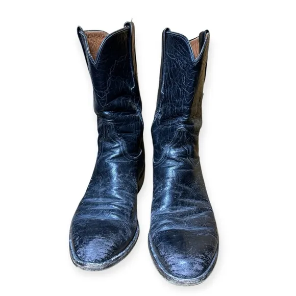 Vtg Lucchese Cowboy Boots