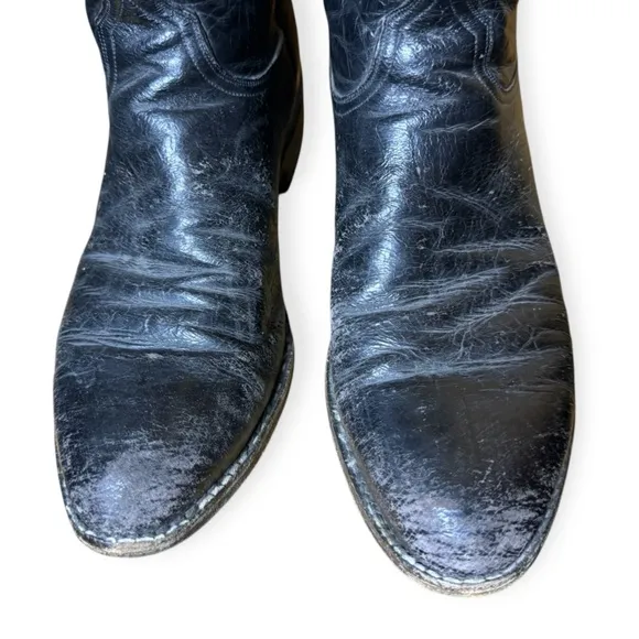 Vtg Lucchese Cowboy Boots