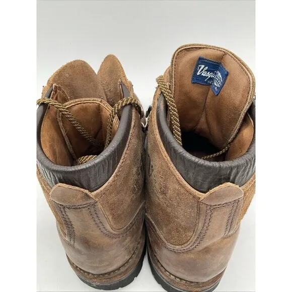 VTG Vasque 29396 K73 6230 Mountaineering Hiking Boots Brown Leather Sz 7N